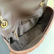 Gucci Jetset GG Marmont medium shoulder bag Dark brown 26x15x7cm - 3