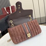 Gucci Jetset GG Marmont medium shoulder bag Dark brown 26x15x7cm - 2