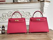 Hermes Kelly 25 Epsom Pink Fuchsia - 1