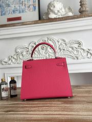 Hermes Kelly 25 Epsom Pink Fuchsia - 2