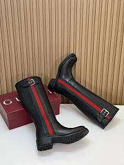 Gucci biker boot with Web  - 2