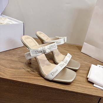 Dior J'Adior Heeled Sandal with Straps Gold Blend