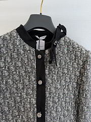 Dior Jacket Gray Oblique Silk-Wool-Cotton-Blend  - 3