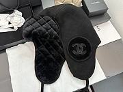 Chanel Suede and Shearling Trapper Hat   - 1