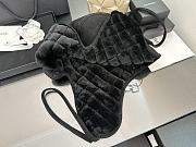 Chanel Suede and Shearling Trapper Hat   - 2
