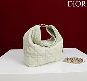  Dior Small Toujours Hobo Bag Green Lambskin 22.5x14x7.5cm - 4