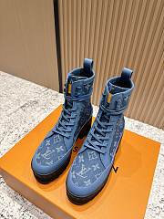 Louis Vuitton Laureate Platform Desert Blue Boot - 4