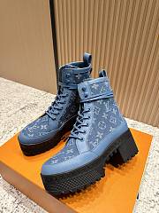 Louis Vuitton Laureate Platform Desert Blue Boot - 3