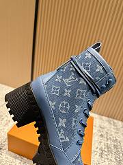 Louis Vuitton Laureate Platform Desert Blue Boot - 2