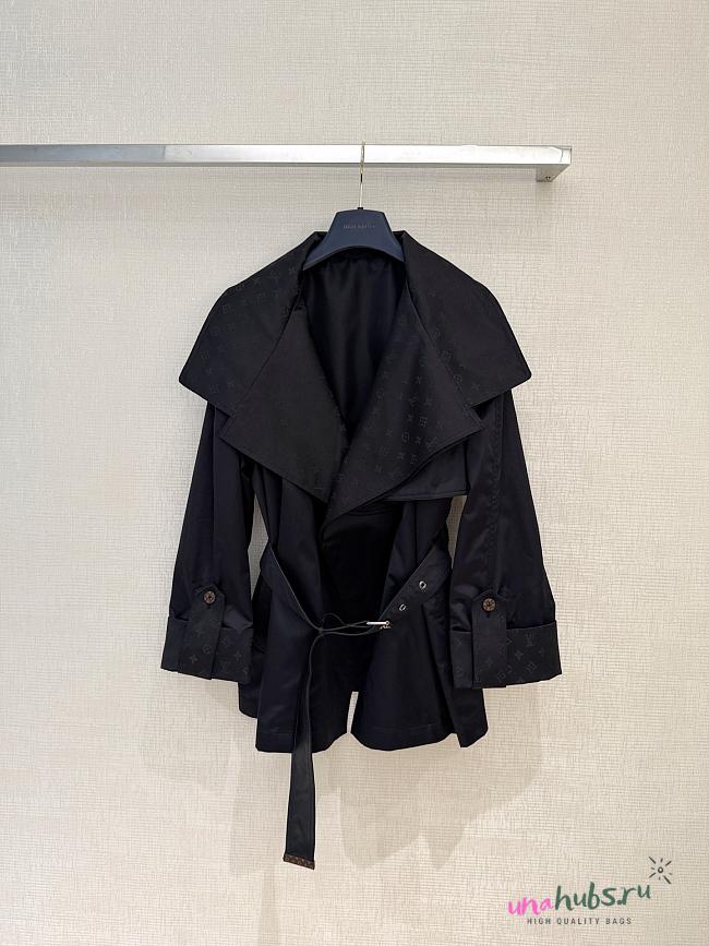 Louis Vuitton Monogram Accent Short Trench Coat - 1