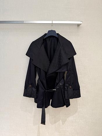 Louis Vuitton Monogram Accent Short Trench Coat