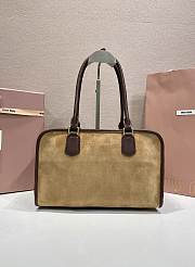 Miu Miu Arcadie Top Handle Bag dark brown 30x20x10cm - 4