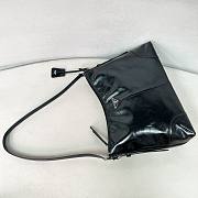 Prada Aimèe large leather shoulder bag Black - 35x26.5x11cm - 5