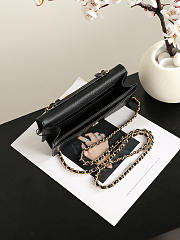 Chanel Wallet on chain calfskin Black - 19x12x3.5cm - 3