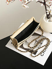 Chanel Wallet on chain calfskin Beige - 19x12x3.5cm - 3