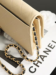 Chanel Wallet on chain calfskin Beige - 19x12x3.5cm - 2