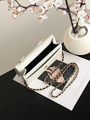 Chanel Wallet on chain calfskin white - 19x12x3.5cm - 2
