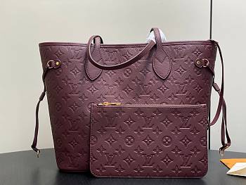 Louis Vuitton Neverfull MM Burgundy 47x28x14cm