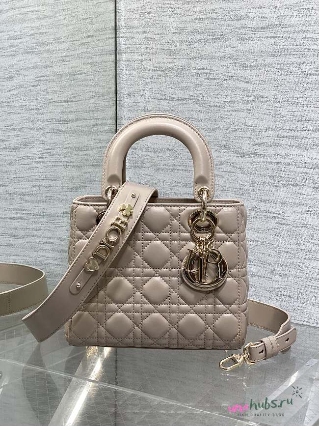 Dior Small Lady My ABCDior Bag Desert Taupe 20x18x8cm - 1