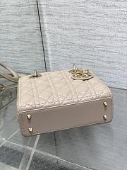 Dior Small Lady My ABCDior Bag Desert Taupe 20x18x8cm - 3