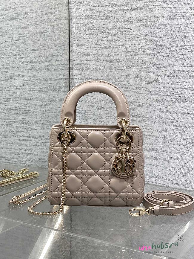 Dior Mini Lady Bag Desert Taupe 17cm - 1
