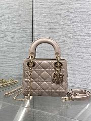 Dior Mini Lady Bag Desert Taupe 17cm - 1