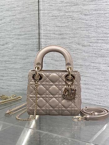 Dior Mini Lady Bag Desert Taupe 17cm