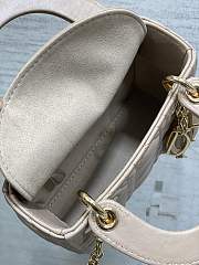 Dior Mini Lady Bag Desert Taupe 17cm - 3