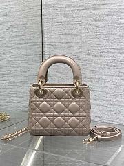 Dior Mini Lady Bag Desert Taupe 17cm - 4