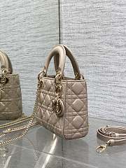 Dior Mini Lady Bag Desert Taupe 17cm - 2