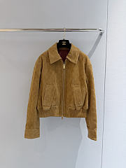 Chanel Blouson Suede Calfskin Fango Beige - 1