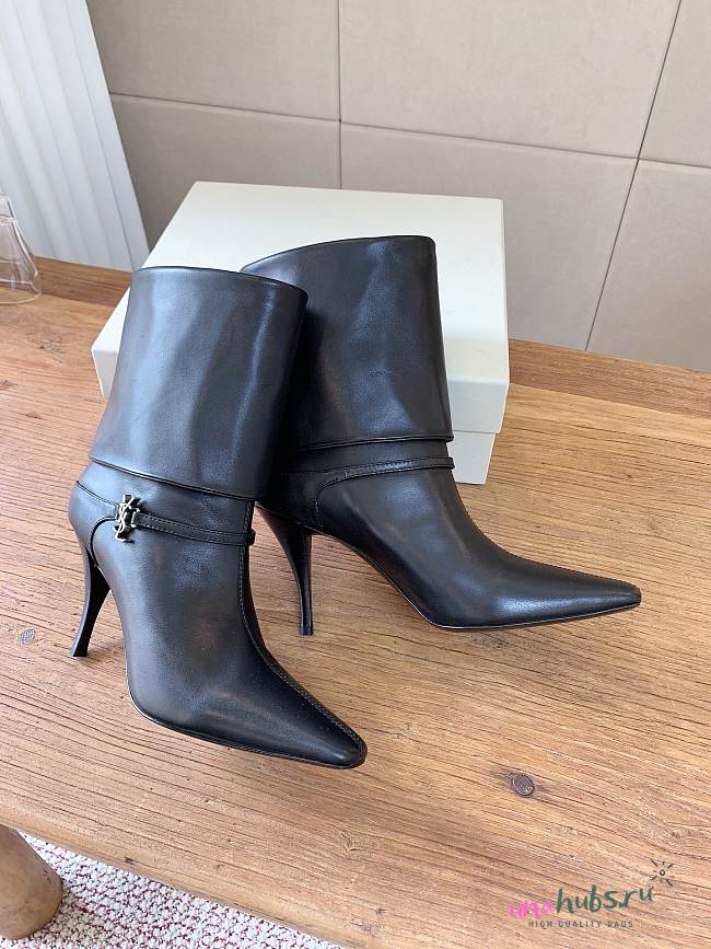 YSL Nappa Pianosa Ricky 90 Dream Booties - 1