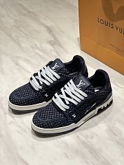 Louis Vuitton Trainer Sneaker Navy Blue - 3