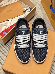 Louis Vuitton Trainer Sneaker Navy Blue - 2