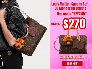 Louis Vuitton Speedy Soft 30 Monogram Orange 30x21x17cm